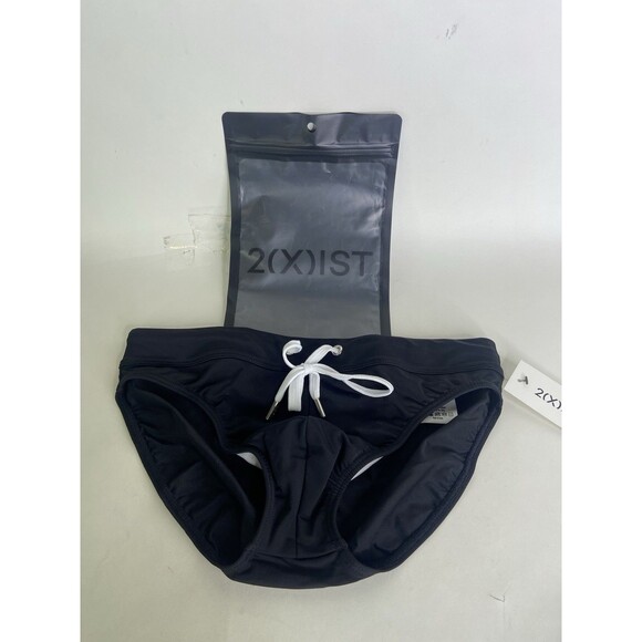 2XIST Essentials Rio Swim Brief Swimwear Bottoms Black Mens Size S